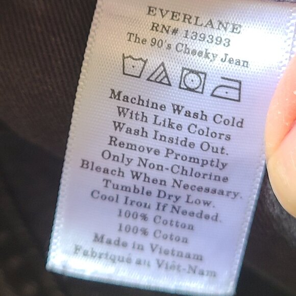 NWT! EVERLANE THE CURVY '90s CHEEKY STRAIGHT JEAN ANKLE HIGH RISE ORGANIC sz 26 - Picture 7 of 7